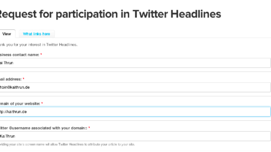 Request_for_participation_in_Twitter_Headlines___Twitter_Developers