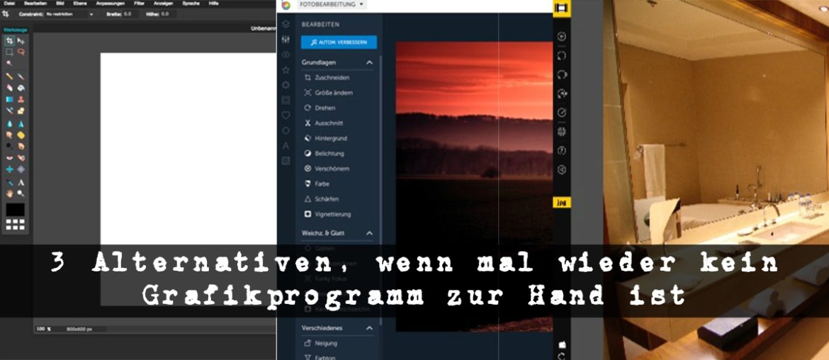 3 Alternativen, wenn kein Grafikprogramm zur Hand ist