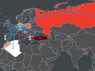 Migration Map in HTML - hier: Deutschland