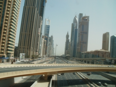 Sheikh Zayed Road Höhe des Finance Center