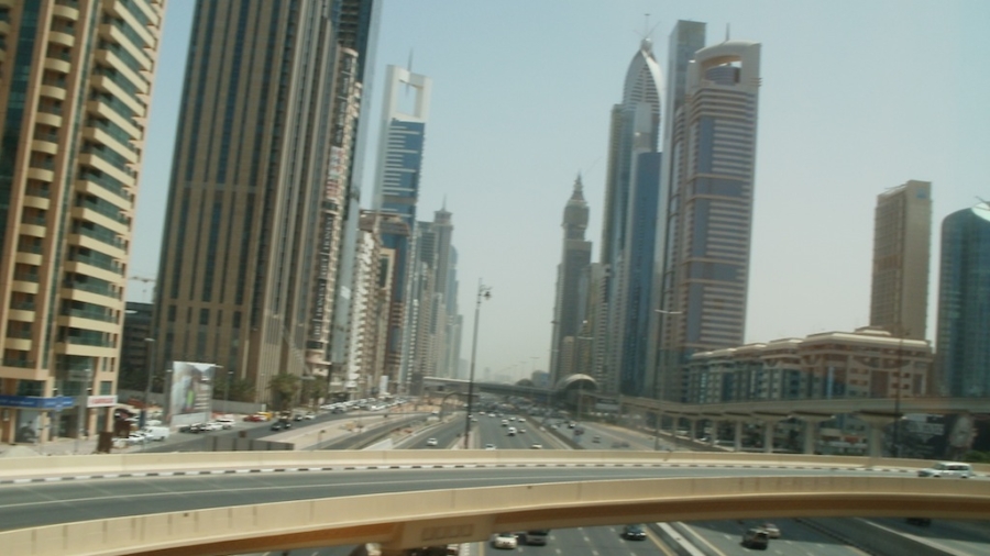 Sheikh Zayed Road Höhe des Finance Center